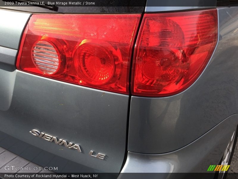 Blue Mirage Metallic / Stone 2009 Toyota Sienna LE
