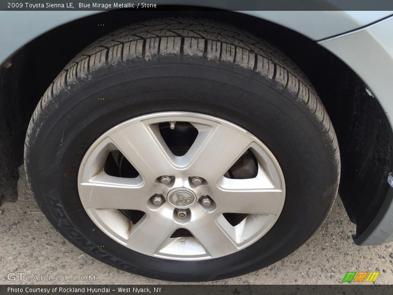 Blue Mirage Metallic / Stone 2009 Toyota Sienna LE