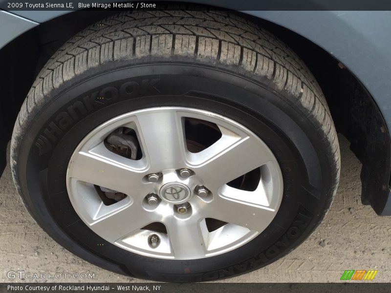 Blue Mirage Metallic / Stone 2009 Toyota Sienna LE