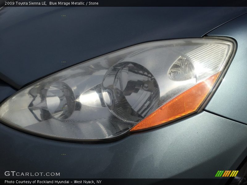 Blue Mirage Metallic / Stone 2009 Toyota Sienna LE
