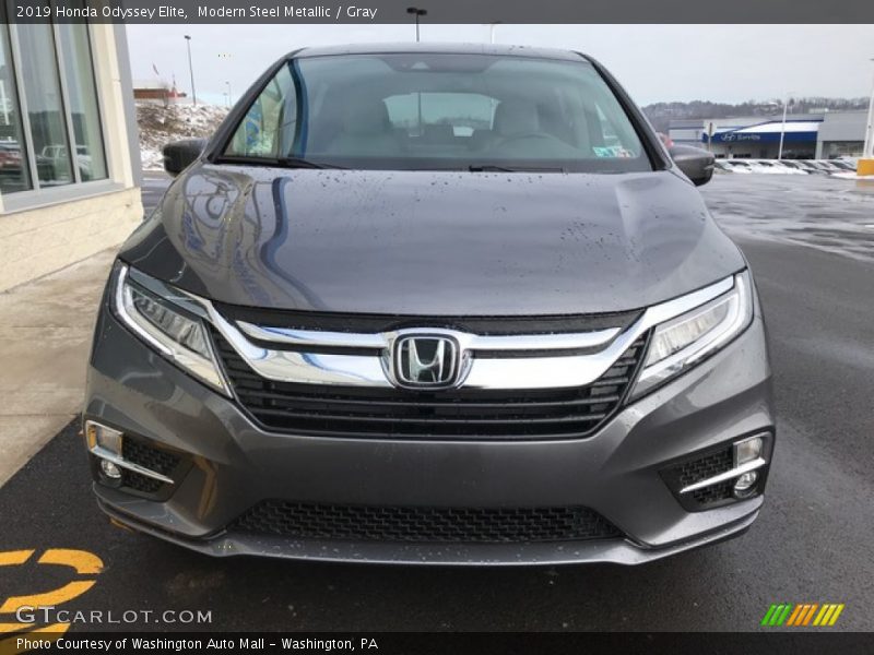 Modern Steel Metallic / Gray 2019 Honda Odyssey Elite