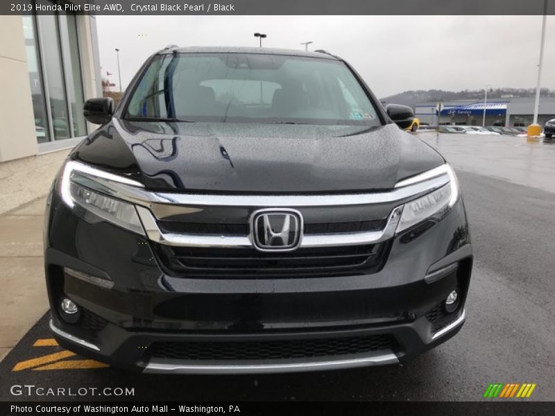 Crystal Black Pearl / Black 2019 Honda Pilot Elite AWD