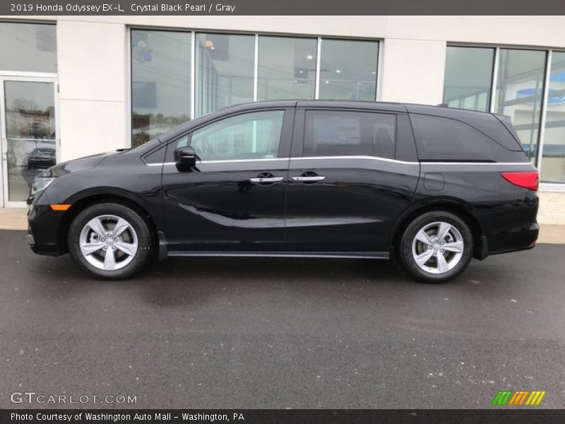 Crystal Black Pearl / Gray 2019 Honda Odyssey EX-L