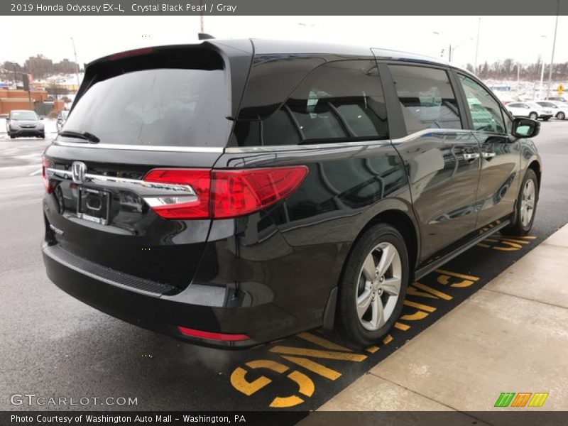 Crystal Black Pearl / Gray 2019 Honda Odyssey EX-L