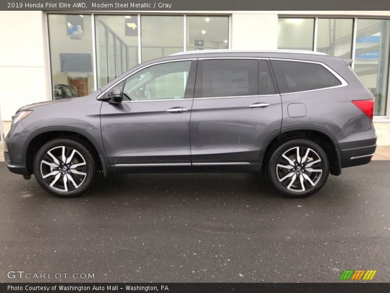  2019 Pilot Elite AWD Modern Steel Metallic