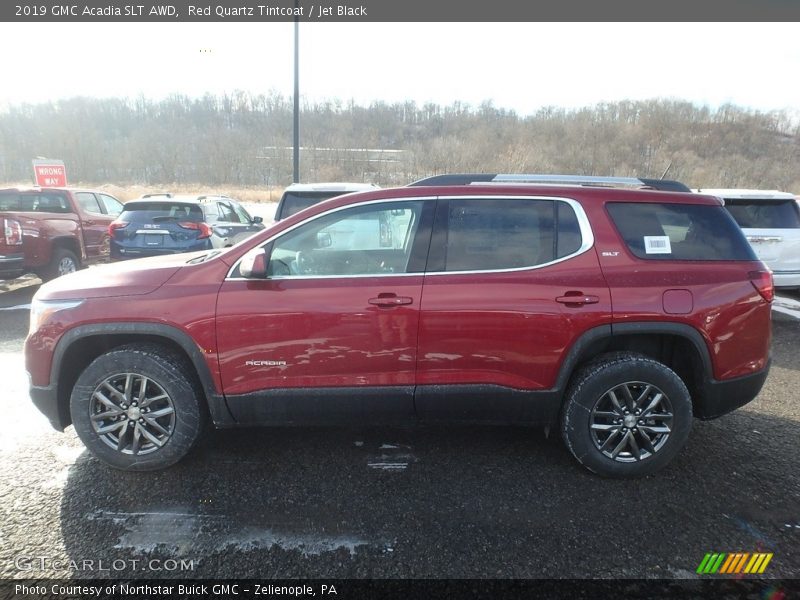 Red Quartz Tintcoat / Jet Black 2019 GMC Acadia SLT AWD