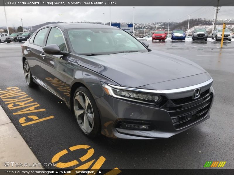 Modern Steel Metallic / Black 2019 Honda Accord Touring Sedan