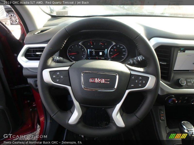 Red Quartz Tintcoat / Jet Black 2019 GMC Acadia SLT AWD