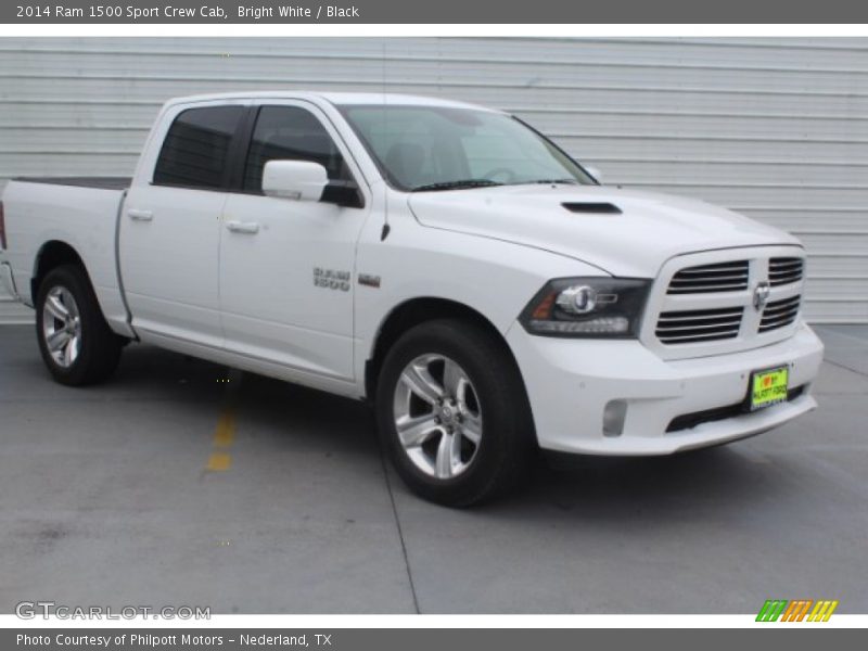 Bright White / Black 2014 Ram 1500 Sport Crew Cab