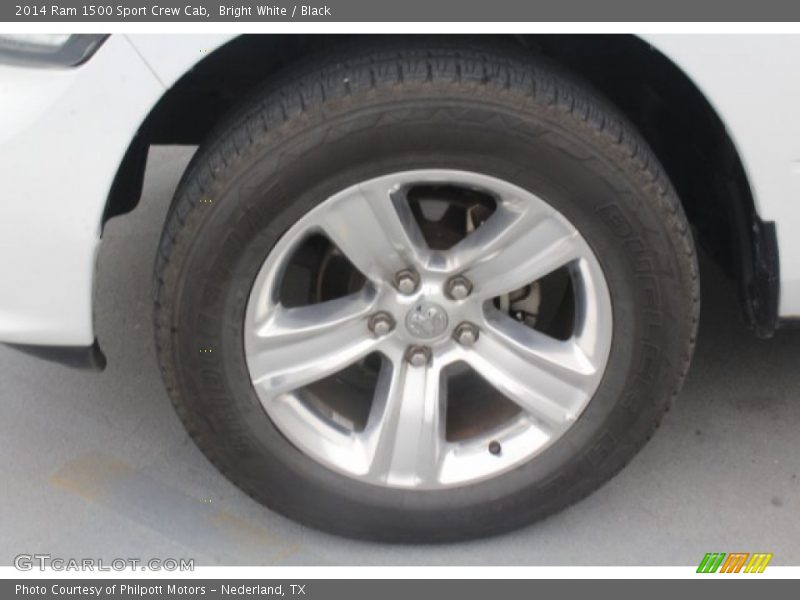 Bright White / Black 2014 Ram 1500 Sport Crew Cab