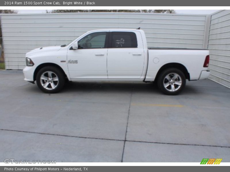Bright White / Black 2014 Ram 1500 Sport Crew Cab