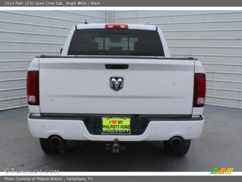 Bright White / Black 2014 Ram 1500 Sport Crew Cab