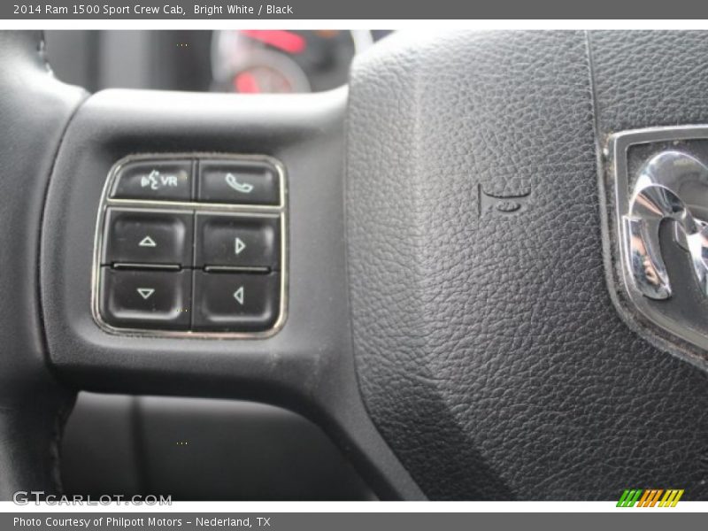 Bright White / Black 2014 Ram 1500 Sport Crew Cab