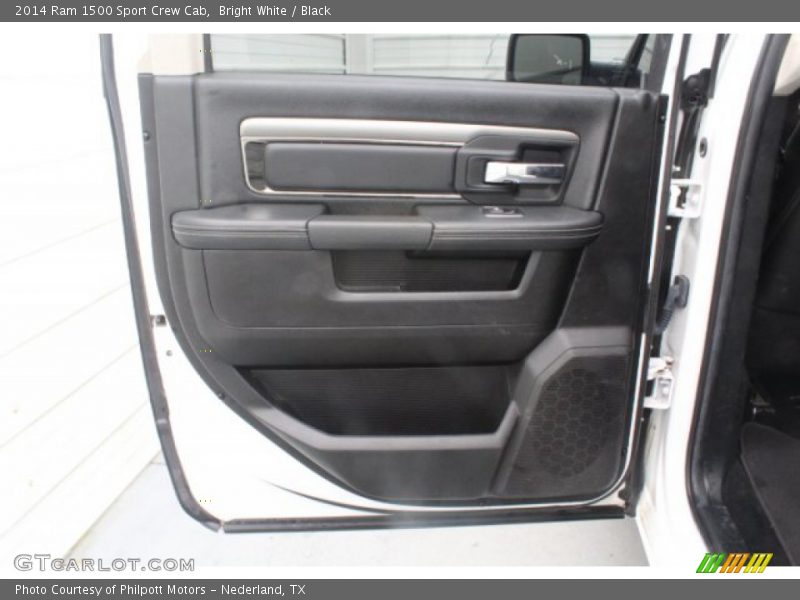 Bright White / Black 2014 Ram 1500 Sport Crew Cab