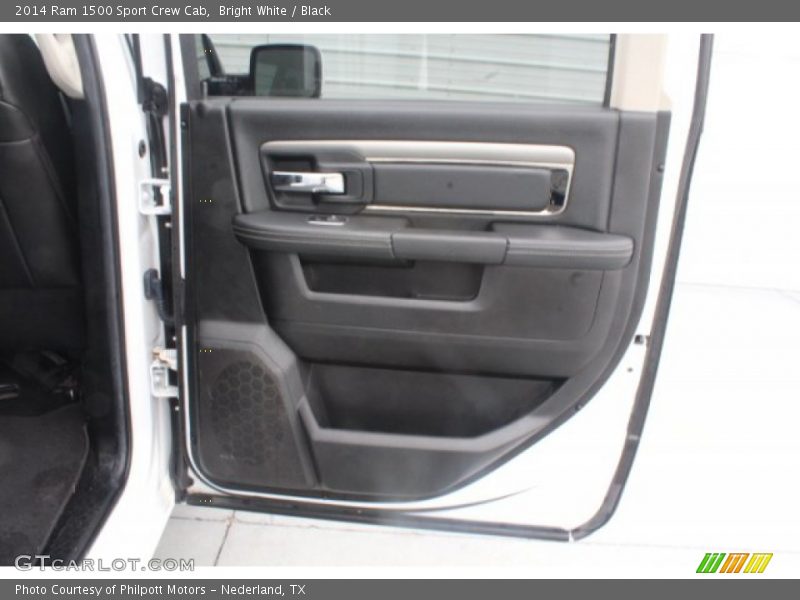 Bright White / Black 2014 Ram 1500 Sport Crew Cab