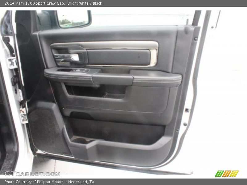 Bright White / Black 2014 Ram 1500 Sport Crew Cab