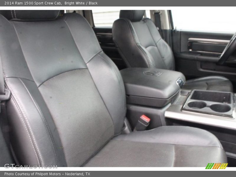 Bright White / Black 2014 Ram 1500 Sport Crew Cab