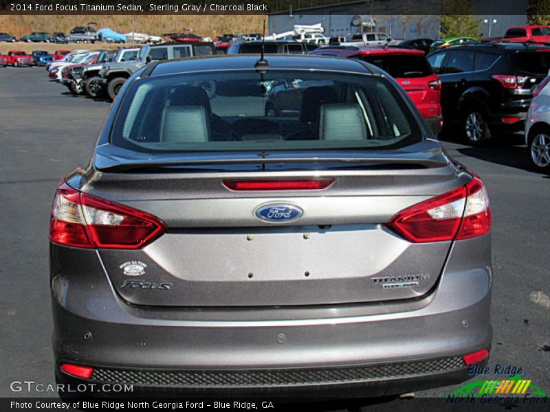 Sterling Gray / Charcoal Black 2014 Ford Focus Titanium Sedan