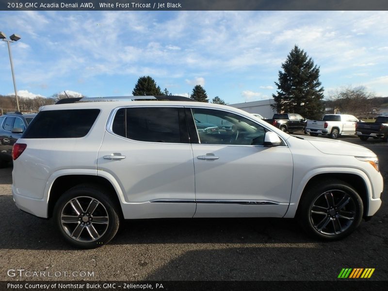 White Frost Tricoat / Jet Black 2019 GMC Acadia Denali AWD