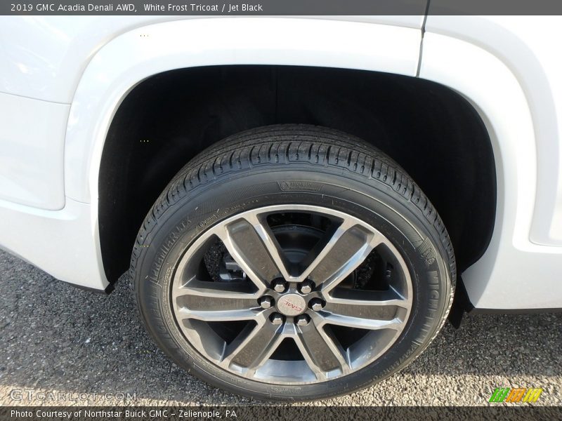 White Frost Tricoat / Jet Black 2019 GMC Acadia Denali AWD