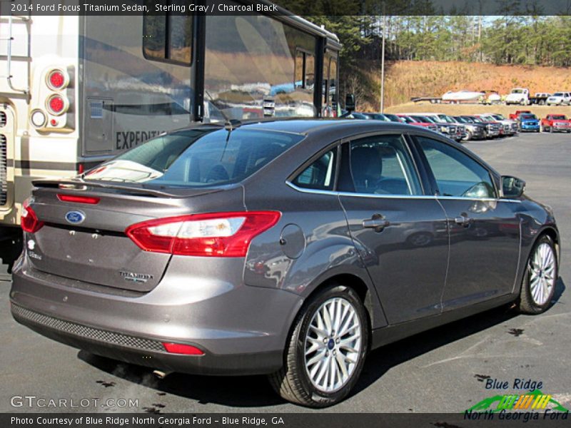 Sterling Gray / Charcoal Black 2014 Ford Focus Titanium Sedan