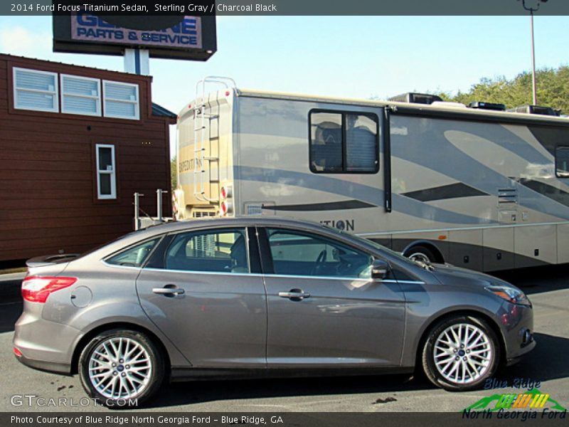 Sterling Gray / Charcoal Black 2014 Ford Focus Titanium Sedan