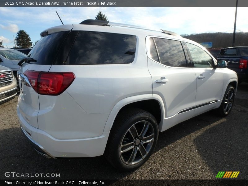 White Frost Tricoat / Jet Black 2019 GMC Acadia Denali AWD