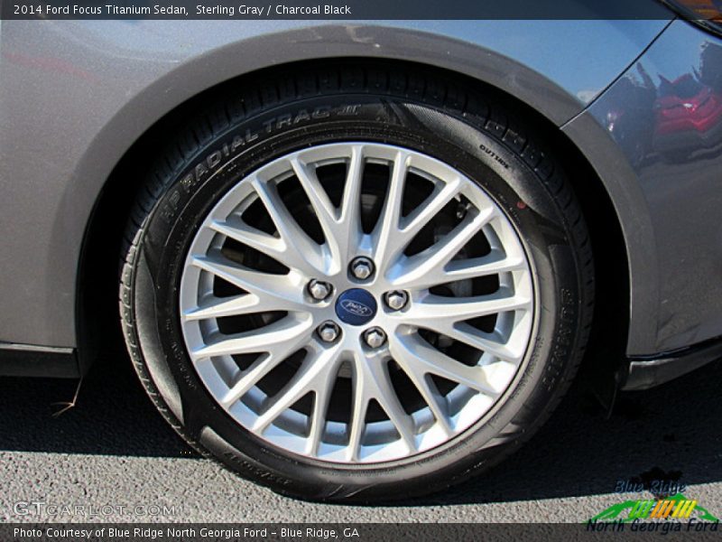 Sterling Gray / Charcoal Black 2014 Ford Focus Titanium Sedan