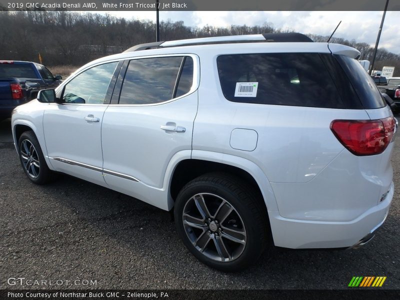 White Frost Tricoat / Jet Black 2019 GMC Acadia Denali AWD