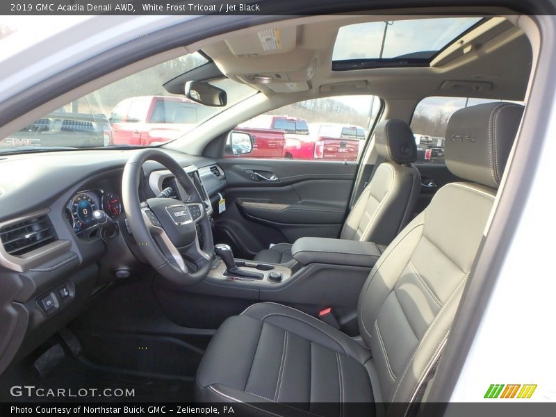 White Frost Tricoat / Jet Black 2019 GMC Acadia Denali AWD