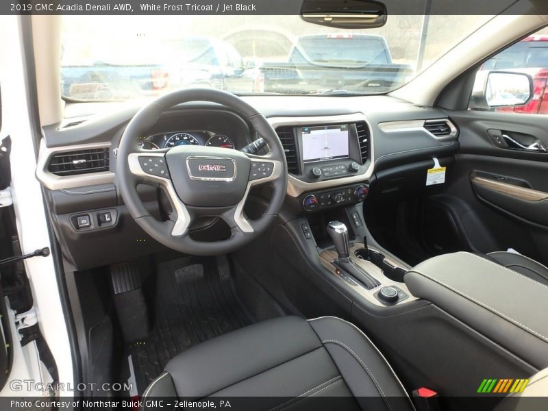 White Frost Tricoat / Jet Black 2019 GMC Acadia Denali AWD