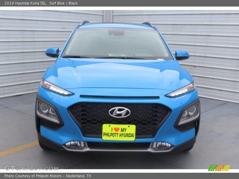 Surf Blue / Black 2019 Hyundai Kona SEL