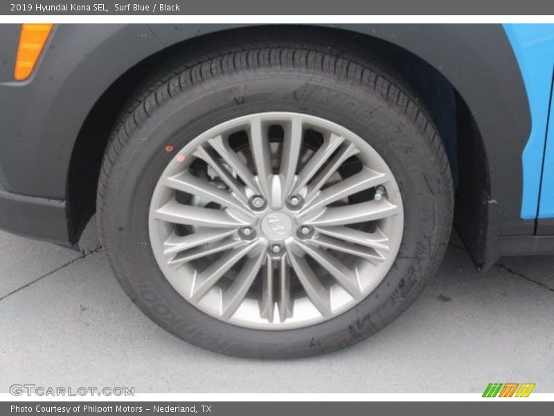Surf Blue / Black 2019 Hyundai Kona SEL