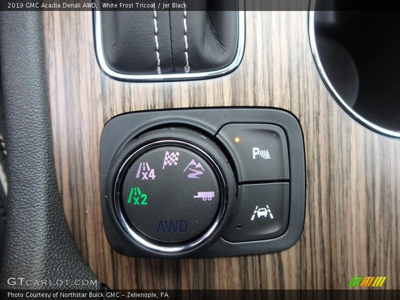 White Frost Tricoat / Jet Black 2019 GMC Acadia Denali AWD
