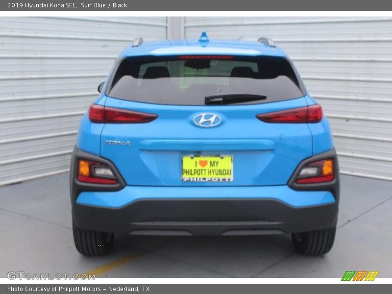 Surf Blue / Black 2019 Hyundai Kona SEL
