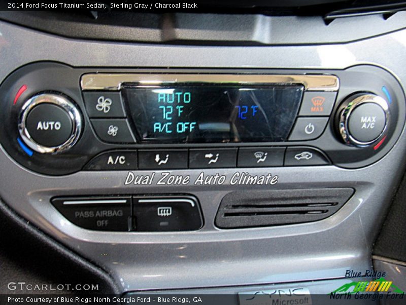 Sterling Gray / Charcoal Black 2014 Ford Focus Titanium Sedan