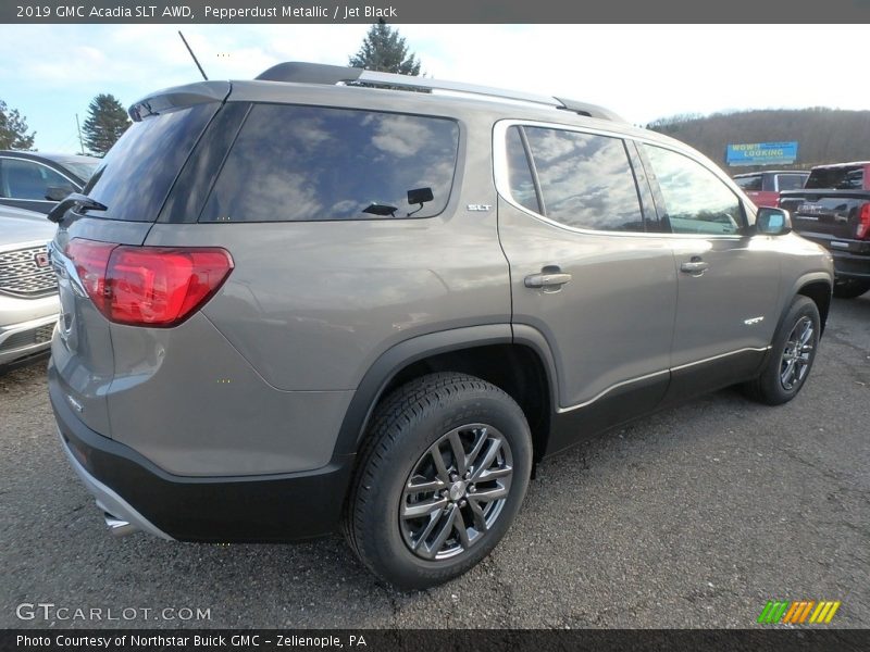 Pepperdust Metallic / Jet Black 2019 GMC Acadia SLT AWD