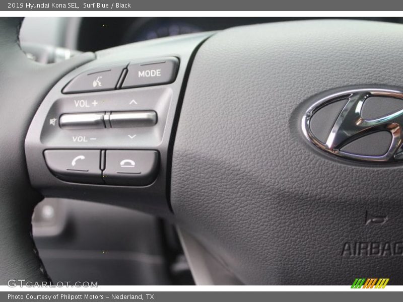 Surf Blue / Black 2019 Hyundai Kona SEL