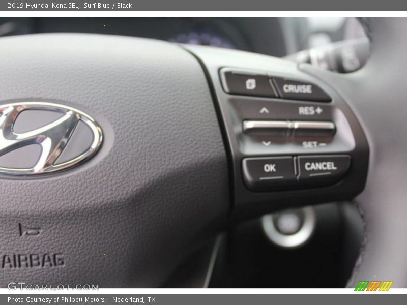 Surf Blue / Black 2019 Hyundai Kona SEL