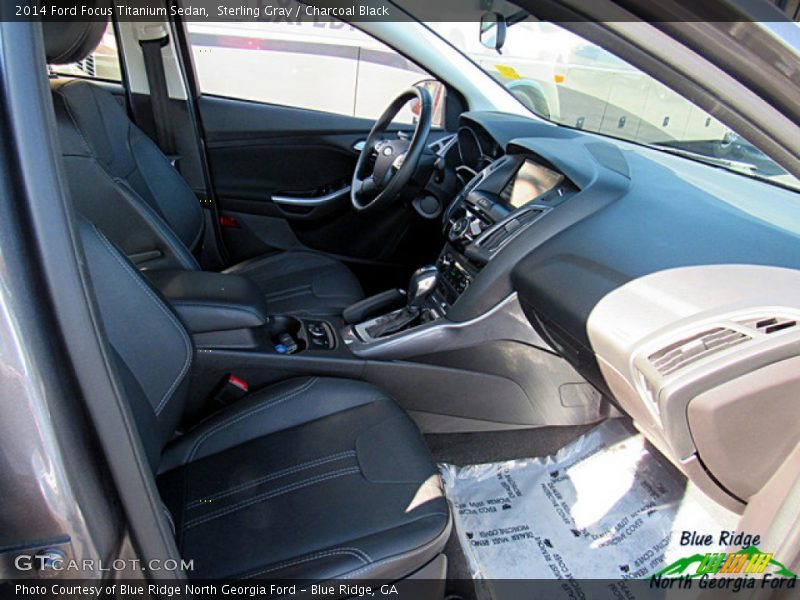 Sterling Gray / Charcoal Black 2014 Ford Focus Titanium Sedan