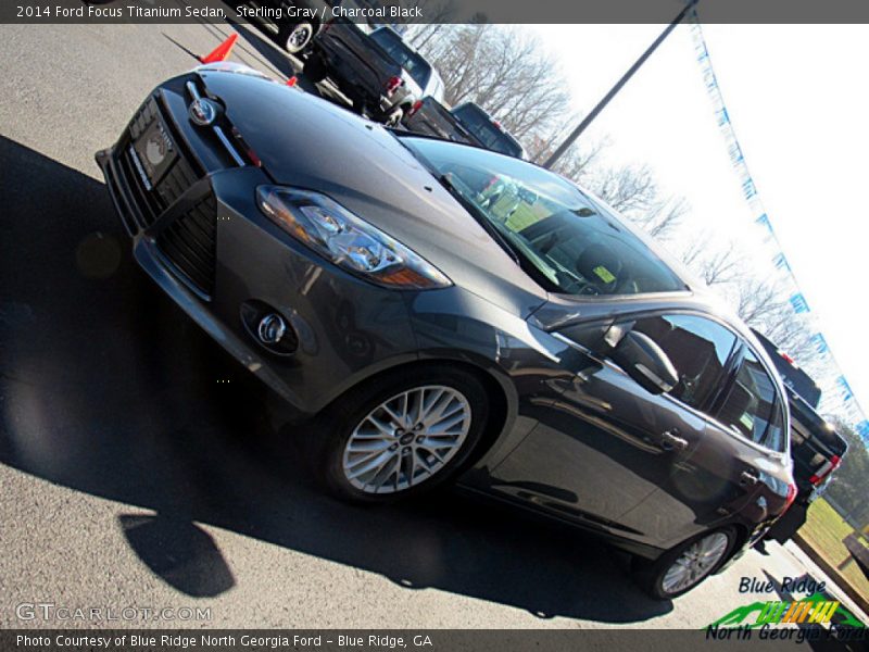 Sterling Gray / Charcoal Black 2014 Ford Focus Titanium Sedan
