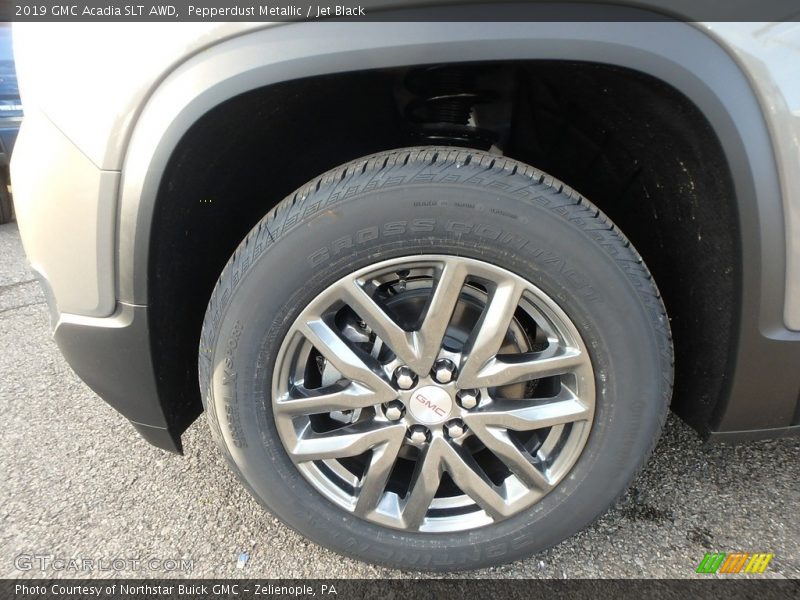 Pepperdust Metallic / Jet Black 2019 GMC Acadia SLT AWD