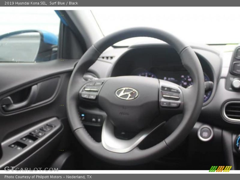 Surf Blue / Black 2019 Hyundai Kona SEL