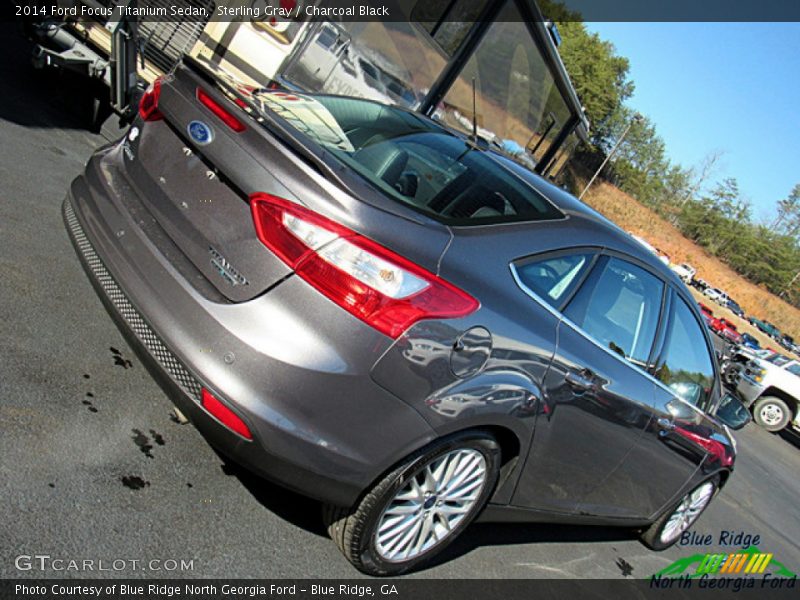 Sterling Gray / Charcoal Black 2014 Ford Focus Titanium Sedan