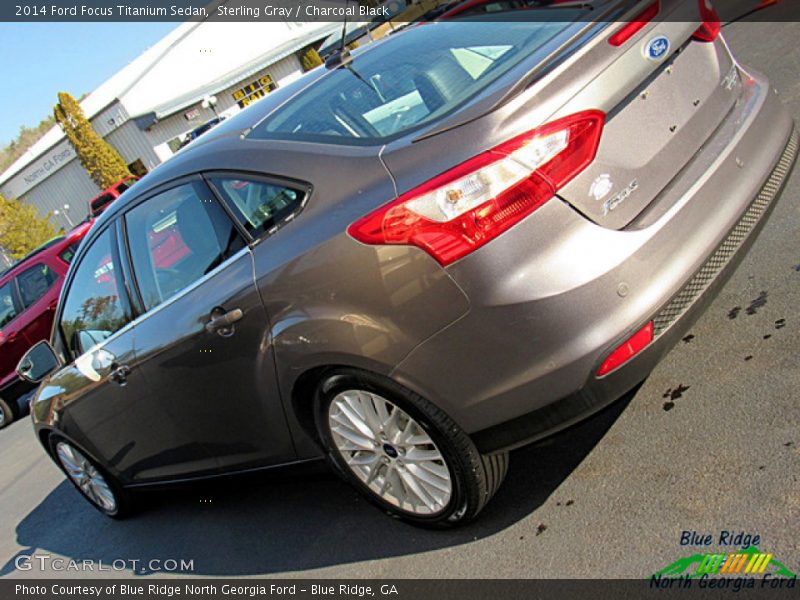 Sterling Gray / Charcoal Black 2014 Ford Focus Titanium Sedan