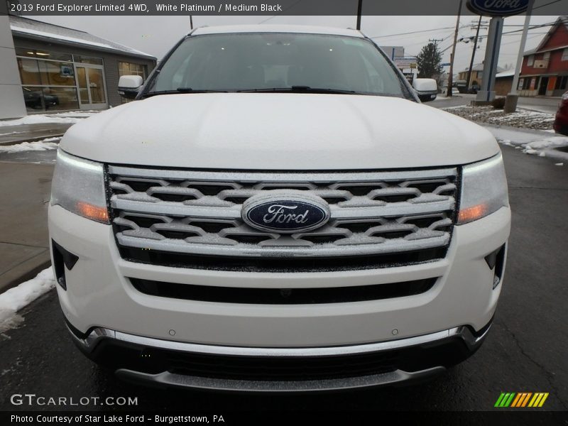White Platinum / Medium Black 2019 Ford Explorer Limited 4WD