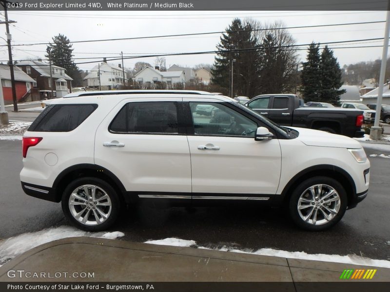 White Platinum / Medium Black 2019 Ford Explorer Limited 4WD