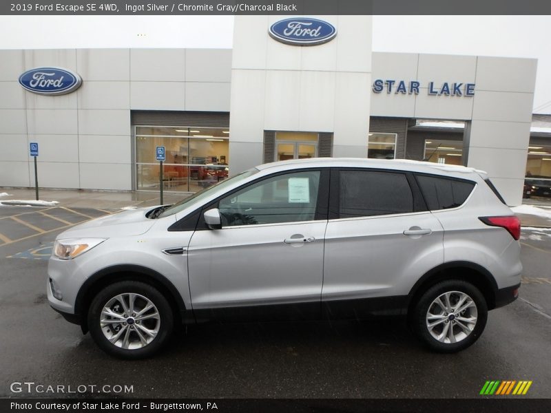 Ingot Silver / Chromite Gray/Charcoal Black 2019 Ford Escape SE 4WD