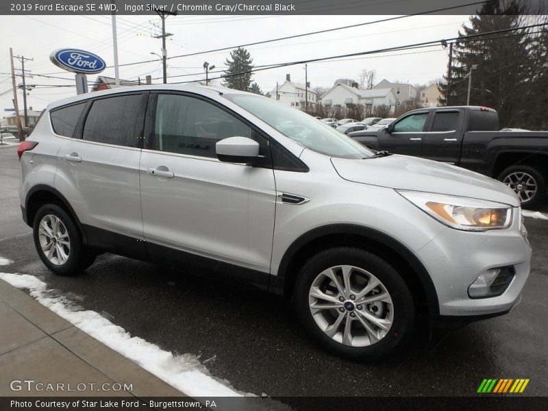Ingot Silver / Chromite Gray/Charcoal Black 2019 Ford Escape SE 4WD