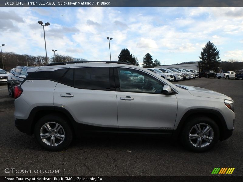 Quicksilver Metallic / Jet Black 2019 GMC Terrain SLE AWD